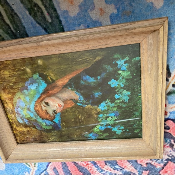 1960s MCM Print of a Girl - Picture 5 of 9